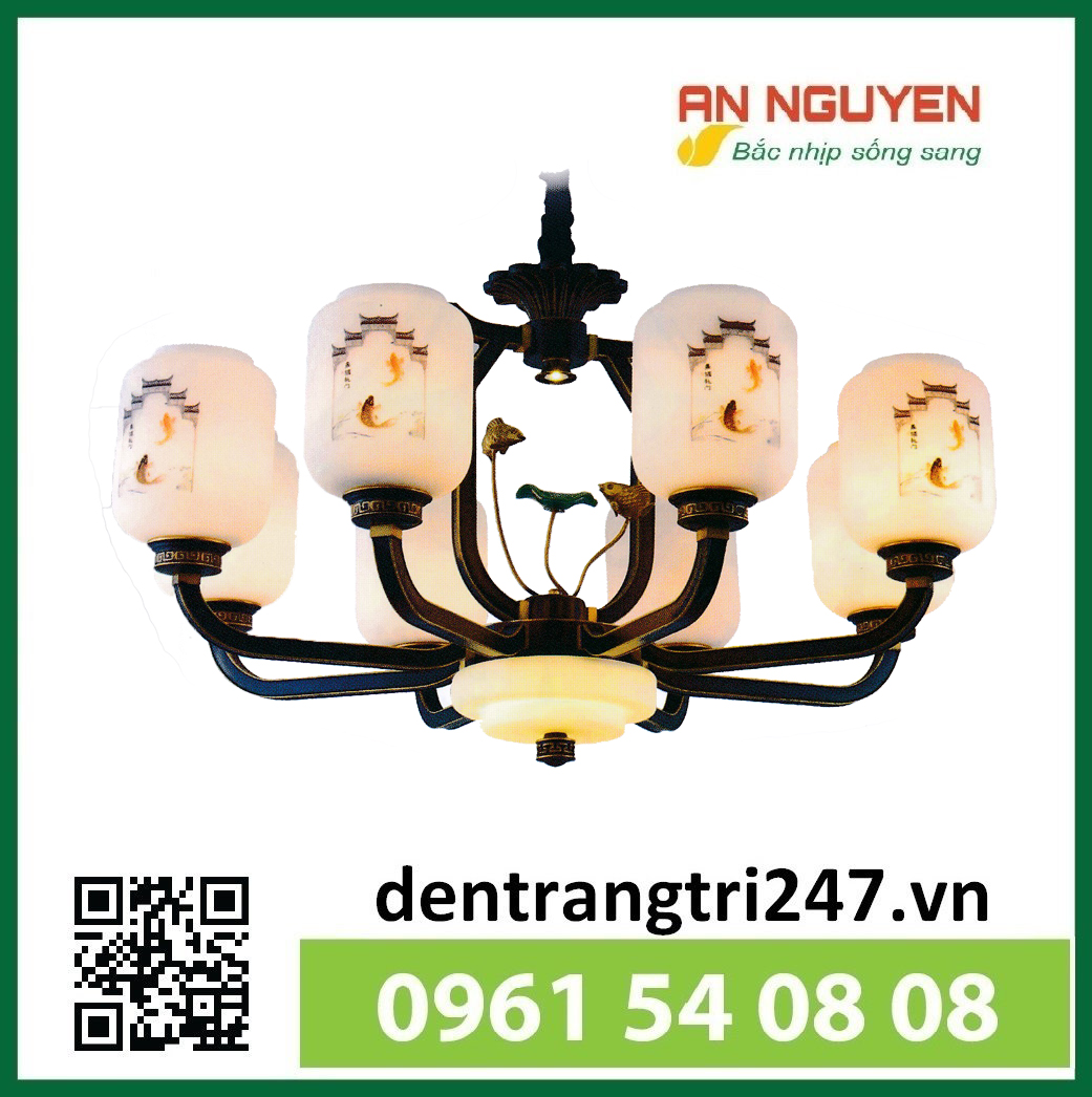 ĐÈN CHÙM ĐỒNG EUROTO CD-38-8