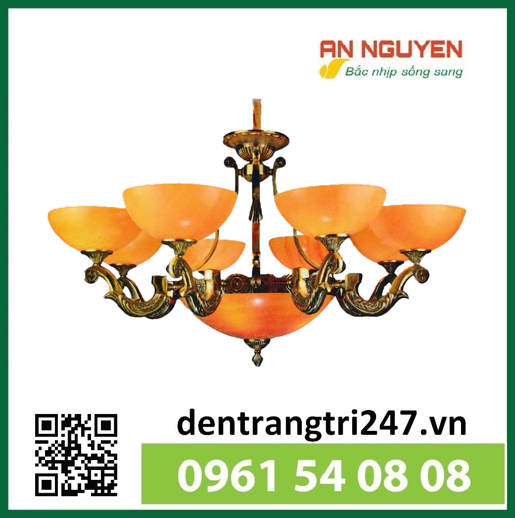 ĐÈN CHÙM ĐỒNG EUROTO CD-735-8